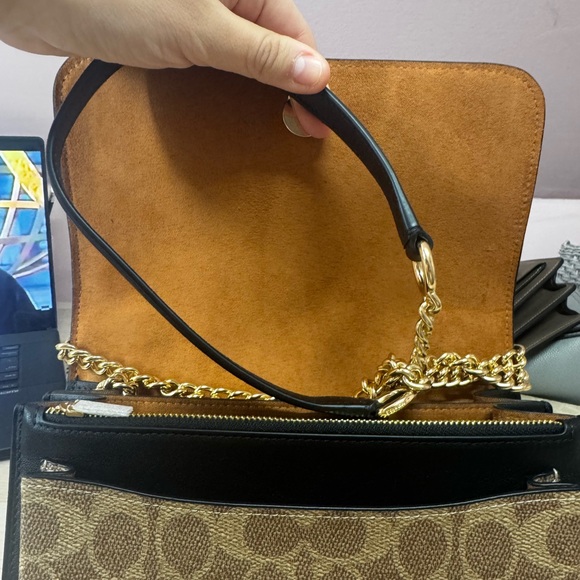 Coach Black and Tan Crossbody Bag - Picture 6 of 6